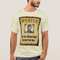 Wanted Poster, Vintage Picture Frame T-Shirt