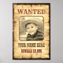 Wanted Poster | Vintage Wild West Photo Template