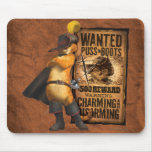 Wanted Puss In Boots (char) Mouse Pad at Zazzle