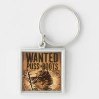 Wanted Puss in Boots Keychain