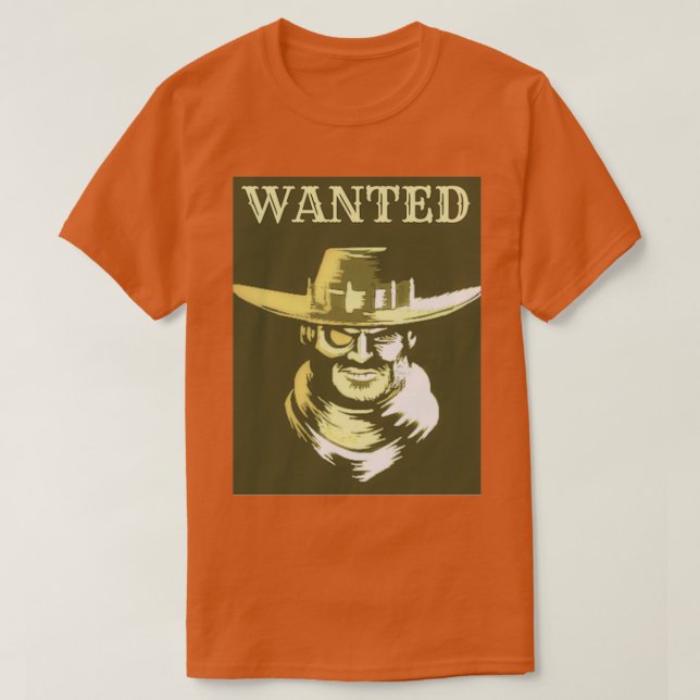 WANTED REWARD FOR OLD WEST COWBOY OUTLAW T-Shirt (Design Front)
