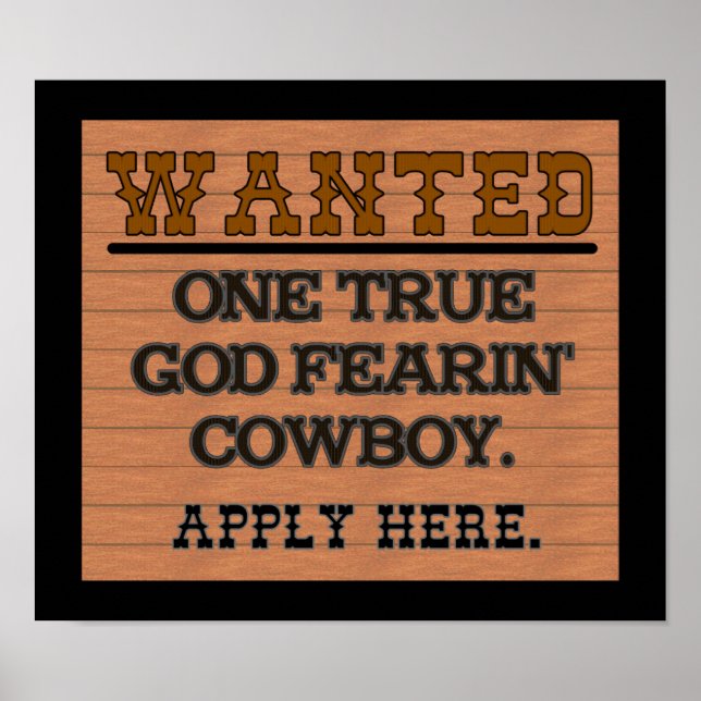 WANTED SIGN (Front)