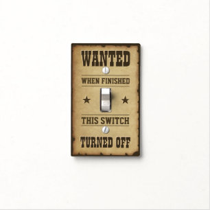 Wanted: This Switch Turned OFF Light Switch Cover
