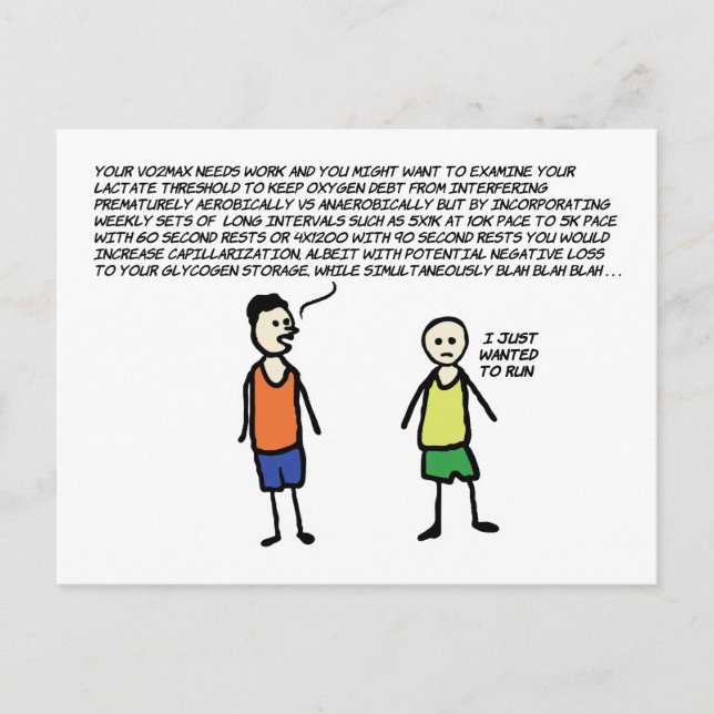 Wanted To Run Postcard (Front)