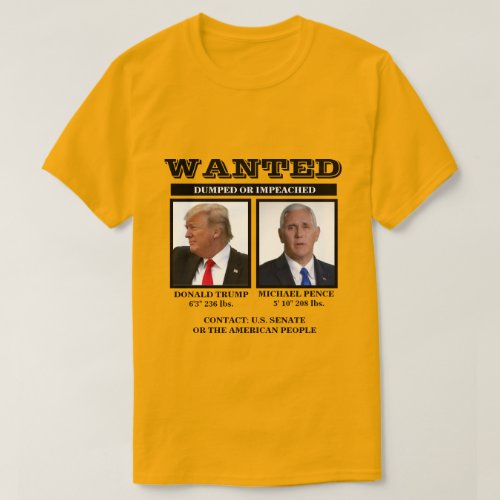 Wanted Trump Pence T_Shirt