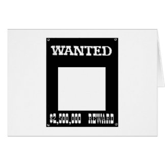 Wanted White The MUSEUM Zazzle Gifts Cards