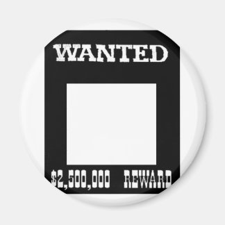 Wanted White The MUSEUM Zazzle Gifts Magnet