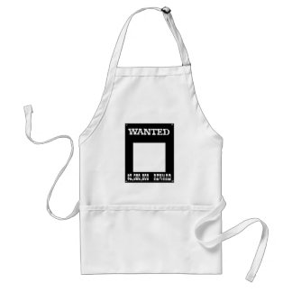 Wanted White transp The MUSEUM Zazzle Gifts Adult Apron