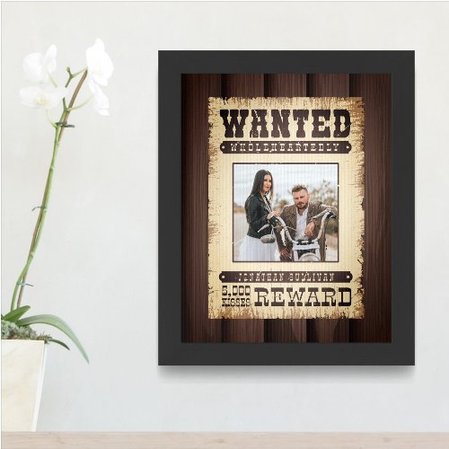 Wanted Wholeheartedly Western Photo Poster