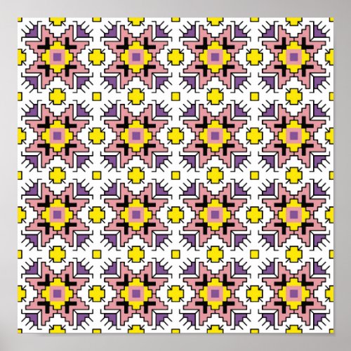 WAP0016 Wall Art Bulgarian shevitsa pattern purple