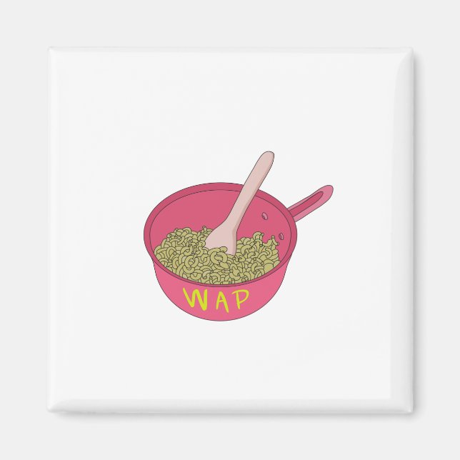 WAP Macaroni in a Pot Magnet (Front)