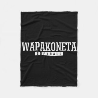 Wapakoneta High School Softll  Fleece Blanket
