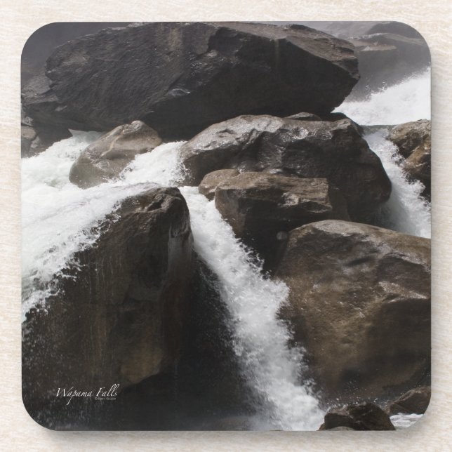 Wapama Falls Beverage Coaster (Front)
