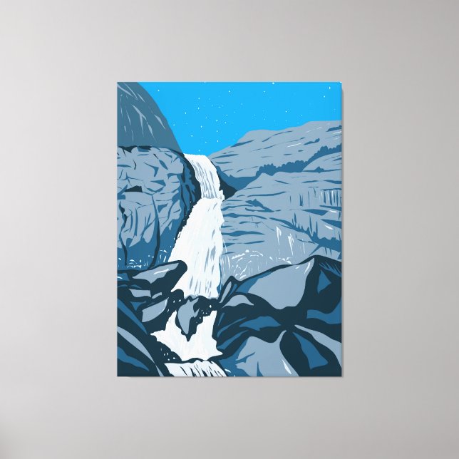 Wapama Falls Canvas Print (Front)