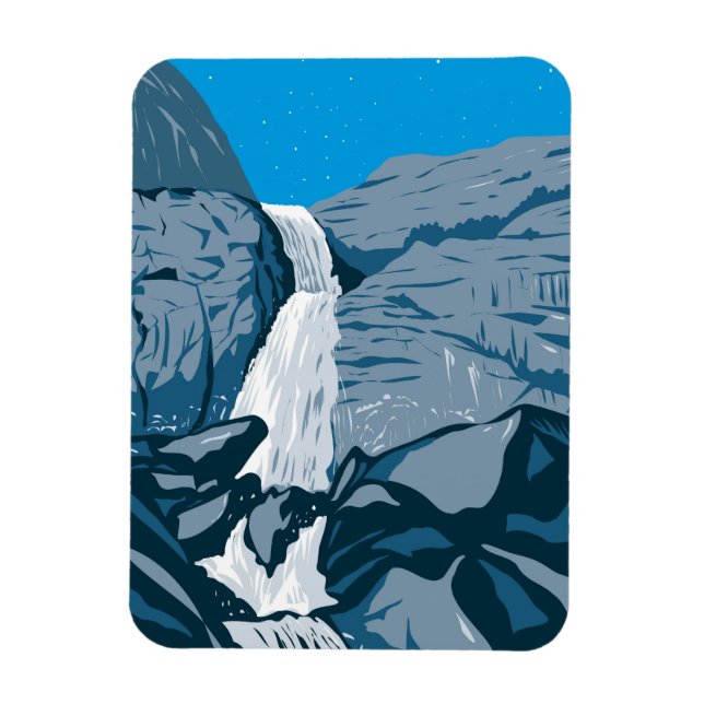 Wapama Falls Magnet (Vertical)