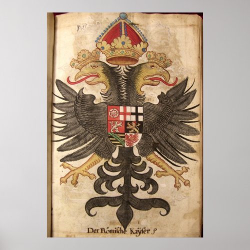 Wappen der Rmische Kaiser aus dem Mittelalter Poster