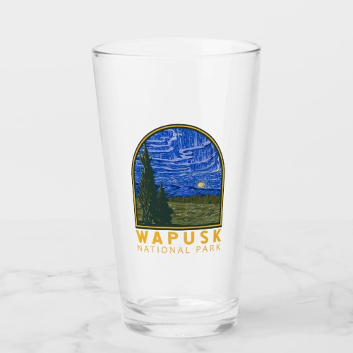 Wapusk National Park Northern Lights Emblem Glass