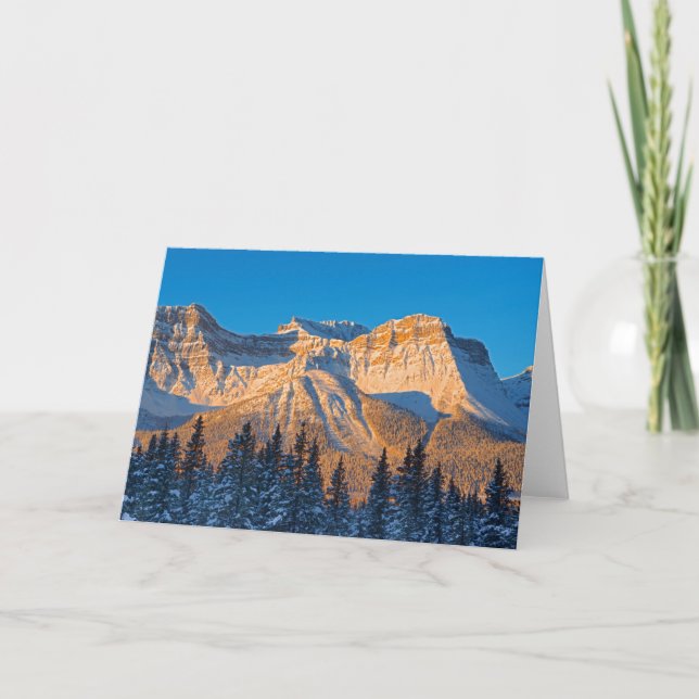 Waputik Range in Canadian Rocky Mountains Card (Front)