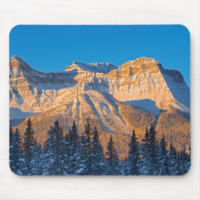 Waputik Range in Canadian Rocky Mountains Mouse Pad (Front)