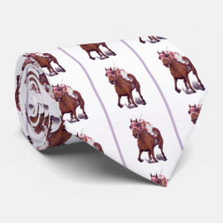War Admiral Looses to Seabiscuit in Race Neck Tie