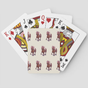War Admiral loses to Seabiscuit in Classic Race Poker Cards