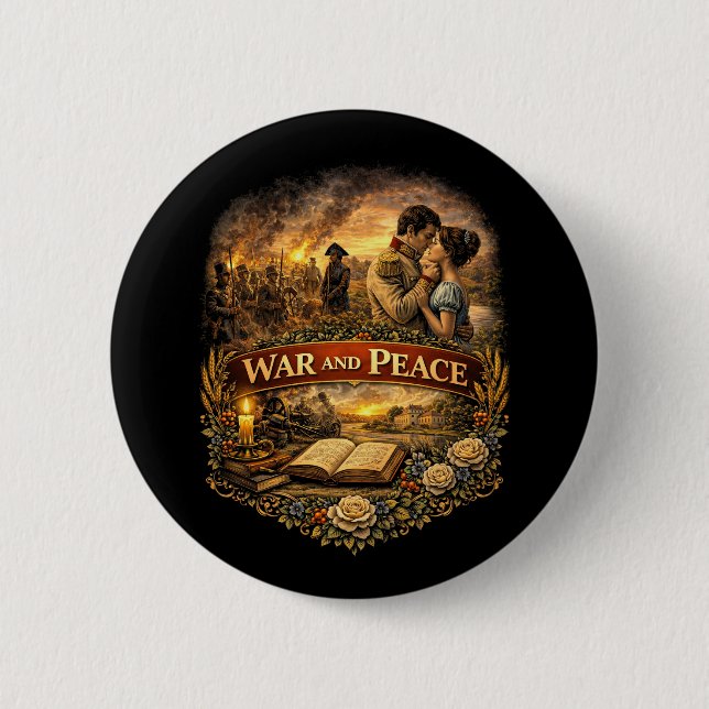 War and Peace Button (Front)
