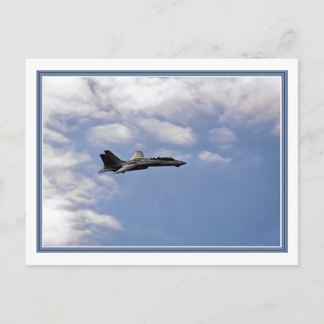War Bird Jet Postcard (Front)