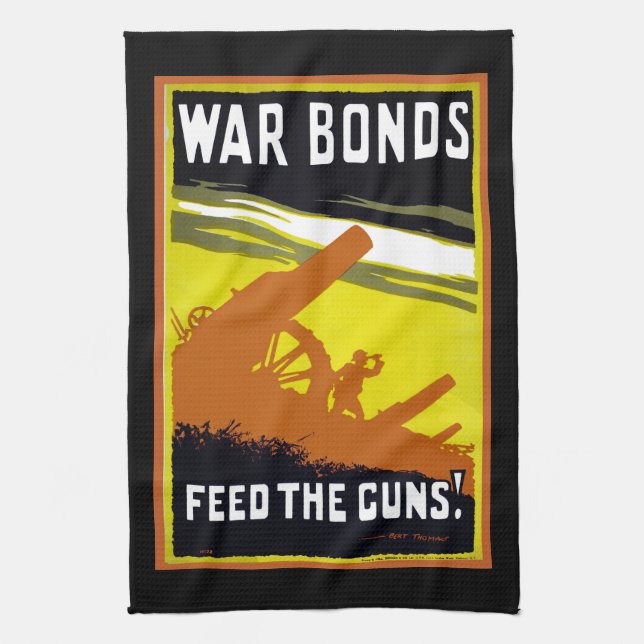 War Bonds ~ Feed The Guns Towel (Vertical)