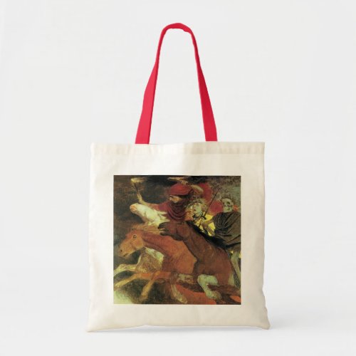 War by Arnold Bocklin Vintage Symbolism Fine Art Tote Bag