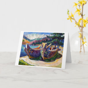 War Canoes Emily Carr Card