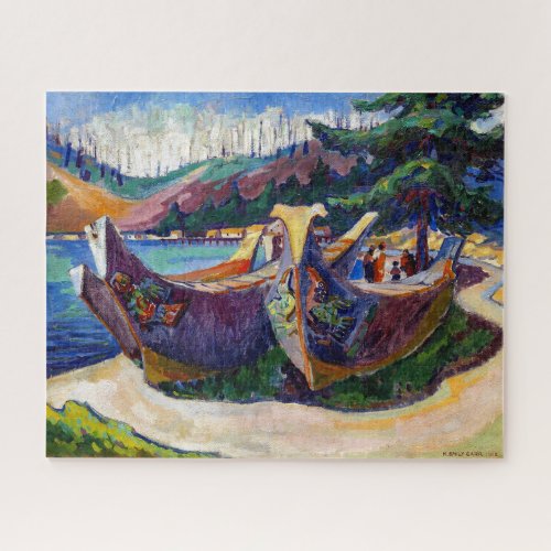 War Canoes  Emily Carr  Jigsaw Puzzle