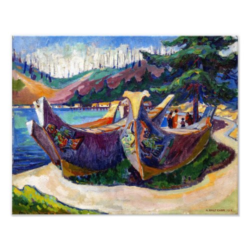 War Canoes  Emily Carr  Photo Print