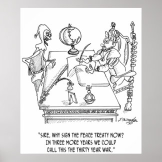 War Cartoon 1398 Poster