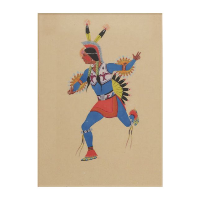 War Dance (or The Runner) Acrylic Print (Front)