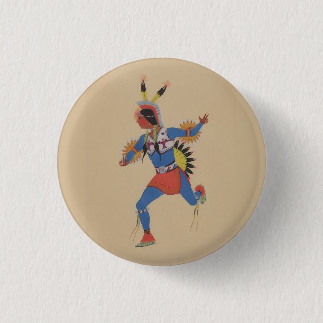 War Dance (or The Runner) Button (Front)