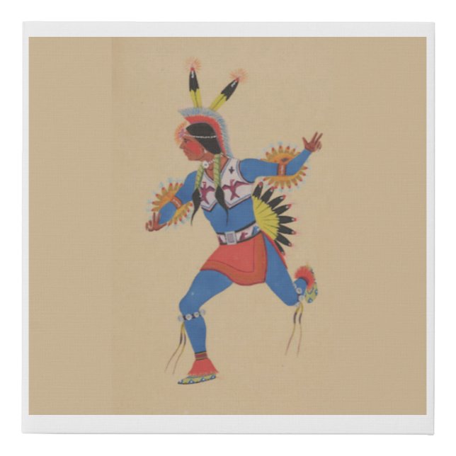 War Dance (or The Runner) Faux Canvas Print (Front)
