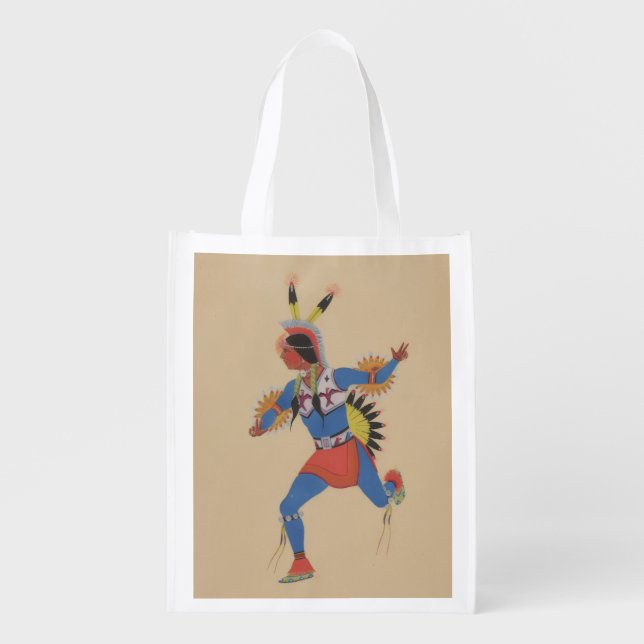 War Dance (or The Runner) Grocery Bag (Front)
