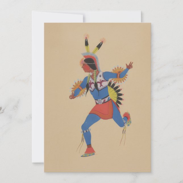 War Dance (or The Runner) Invitation (Front)