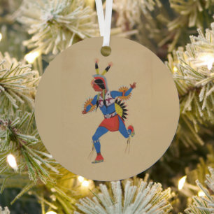 War Dance (or The Runner) Metal Ornament