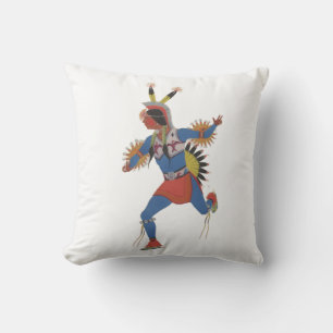 War Dance (or The Runner) Throw Pillow