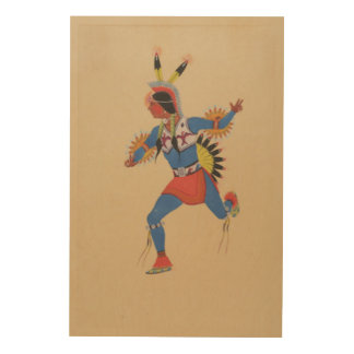 War Dance (or The Runner) Wood Wall Art