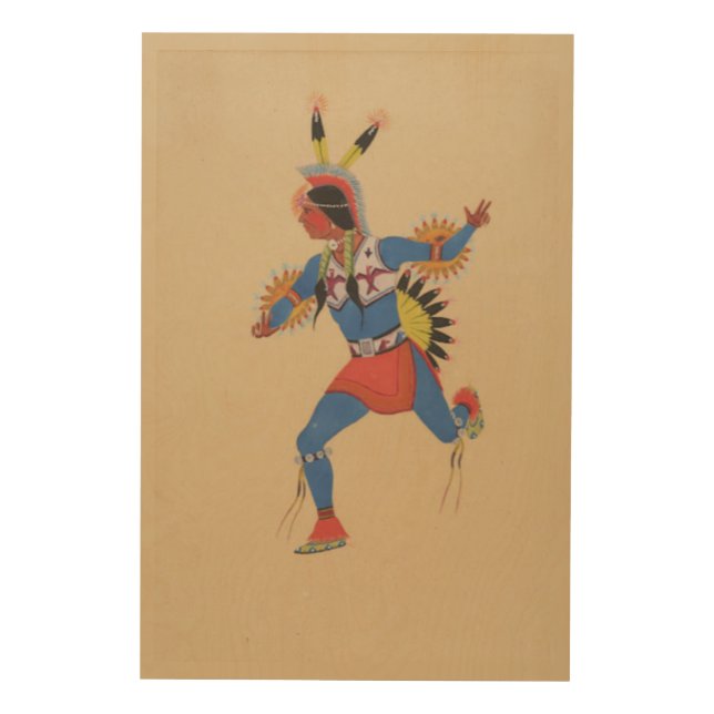 War Dance (or The Runner) Wood Wall Art (Front)