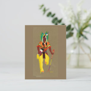 War Dancer, Famous Painting  Postcard
