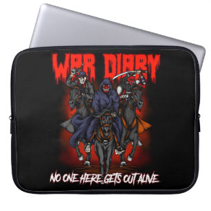 war diary laptop sleeve