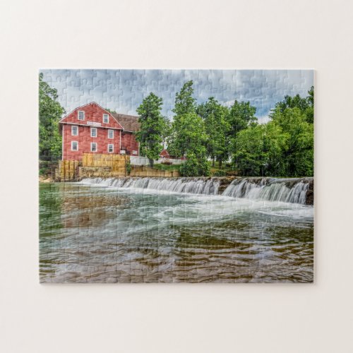 War Eagle Mill And Waterfall Jigsaw Puzzle