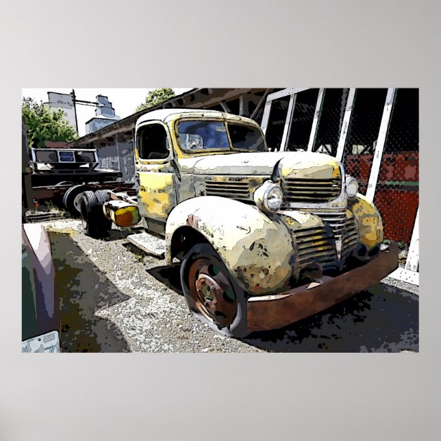 WAR ERA DODGE FLATBED TRUCK  1946 POSTER (Front)