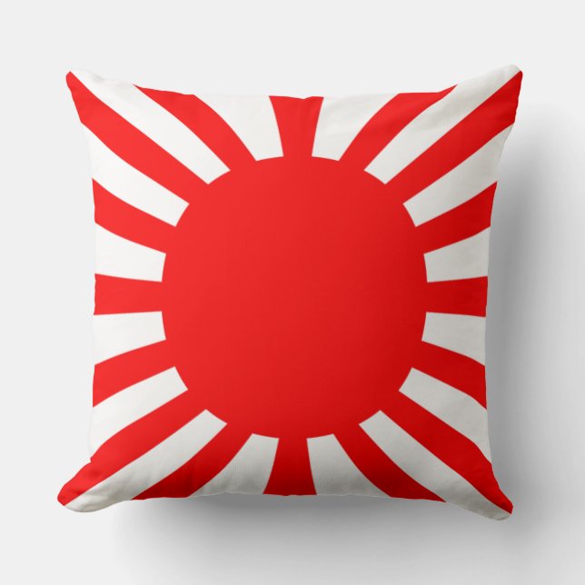 War Flag of the Imperial Japanese Army Throw Pillow (Front)