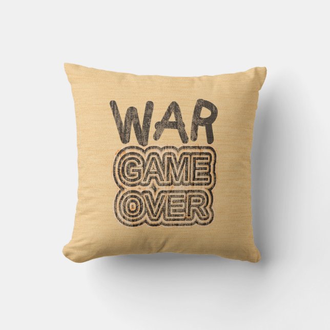 War Game Over Throw Pillow (Front)