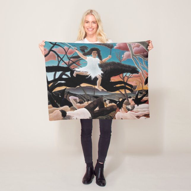 War, Henri Rousseau, 1894 Fleece Blanket (In Situ)