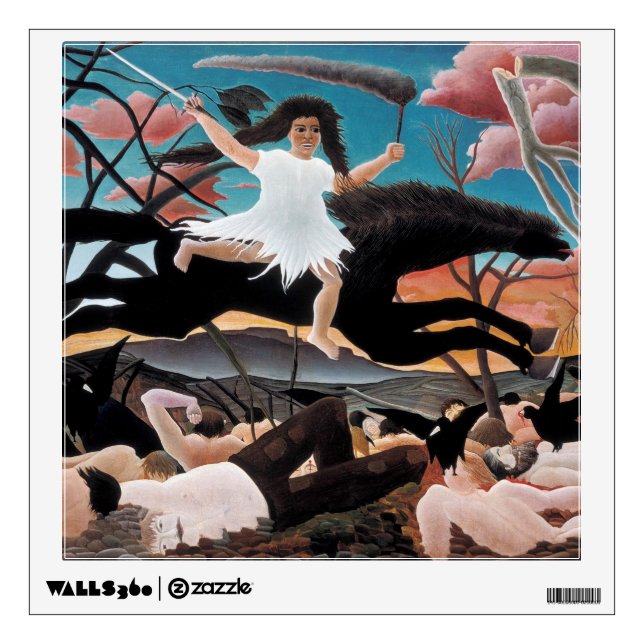 War, Henri Rousseau, 1894 Wall Decal (Front)